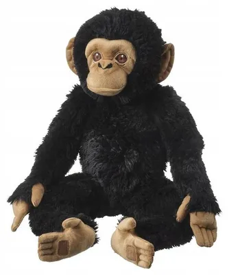 Produktbild von IKEA SANDLÖPARE Stofftier Schimpanse schwarz 32 cm