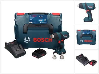 Produktbild von Bosch GHG 18V-50 Professional Akku Heissluftgebläse 18 V 300° C / 500° C + 1x ProCORE Akku 4,0 Ah + Ladegerät + L-Boxx