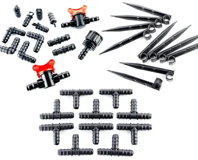 Bewässerungsset für 16 mm Tropfschlauch, Zubehörset