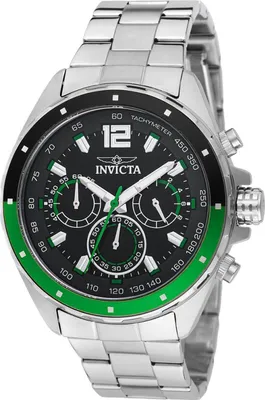 Produktbild von Invicta Speedway 49363 Herrenuhr - Quarzwerk - Edelstahl mit schwarzem Zifferblatt - 44 mm