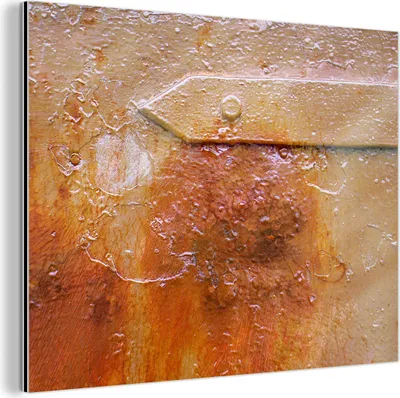 Obrázok produktu pre Nástenná dekorácia Kovový kovový obraz Wall Art 120x90cm Hrdza - Retro - Oceľ - Železo Muchowow Hliníkové obrazy