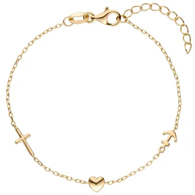 Armband-Glaube-Liebe-Hoffnung-925-Silber-vergoldet