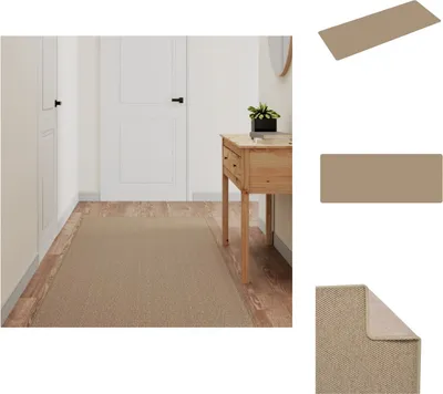 Produktbild von vidaXL Teppichläufer Sisal-Optik Sandfarben 80x200 cm -  Teppiche