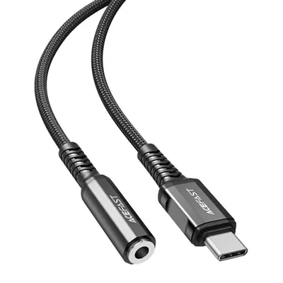 Obrázok produktu pre Acefast audio kábel z USB typu C na 3,5 mm mini jack, 18 cm, AUX, DAC