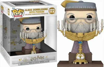 Produktbild von Harry Potter - Albus Dumbledore With Podium 172 Funko Pop! Deluxe