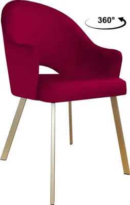 Obrázok produktu pre Samotáčavá stolička Velvet, zlatá podnož MG31
