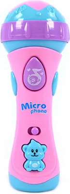 Produktbild von Kindermikrofon Spielzeug Musikinstrument mit Melodien Batteriebetrieben 18cm Bunt für kleine Stars