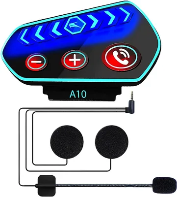 Produktbild von Bluetooth-Headset für Motorradhelme, kabelloses Bluetooth 5.0-Headset, Rauschunterdrückung, wasserdicht/Handheld/Musiksteuerung/automatische Beantwortung