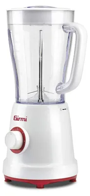 Blender 1,5 l, 500 W, 2 Stufen+Puls, 4 Edelstahlmesser, weiß/rot