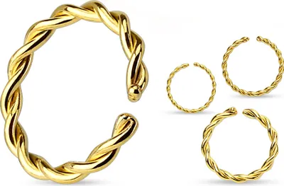 Produktbild von Continuous Ring Seamless Ring O-Ring Piercing Ring Chirurgenstahl gedreht Autiga Ø 1,2 mm 10 mm