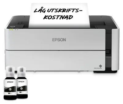 Produktbild von Epson EcoTank ET-M1180 - Drucker - s/w - Duplex - Tintenstrahl - ITS - A4/Legal - 1200 x 2400 dpi - bis zu 15.4 Seiten/Min. - Kapazität: 250 Blätter - USB 2.0, LAN, Wi-Fi(n)