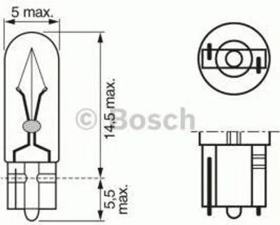 Produktbild von Bosch Glühlampe, Kennzeichenleuchte 1 987 302 240