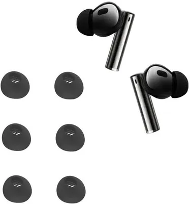 Immagine prodotto di Auricolari in silicone per cuffie, 6 pezzi (neri)