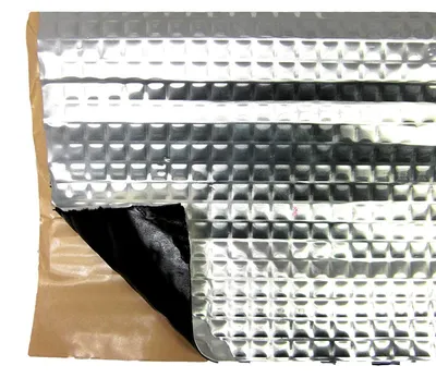 Obrázek produktu pro Izolační fólie Alubutyl, tloušťka 2,5 mm, rozměry 50 cm x 400 cm, samolepicí, pro automobil