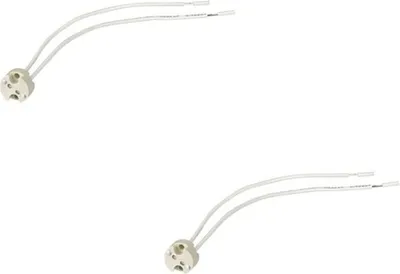 Produktbild von REV G6,35/G5,3/G4 Fassung für Niedervolt Halogenlampen 2 Stück mit Kabel