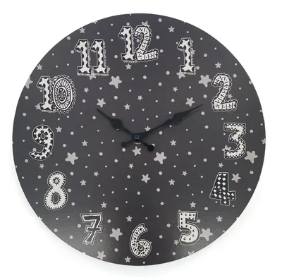 Obrázok produktu pre Detské nástenné hodiny 33 cm, nočné