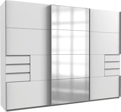 Produktbild von Schwebetürenschrank Saigon Kleiderschrank 270x64x208cm Farbe wählbar,Weiß
