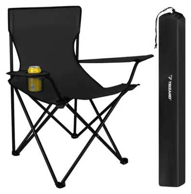 Productafbeelding van Trizand 23673 Opvouwbare vissers- en kampeerstoel, 100 kg, zwart