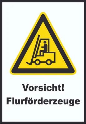 Produktbild von Achtung Gabelstapler Schild . A5 (148x210mm)