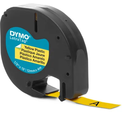 Immagine prodotto di Nastro di ricambio DYMO per LT 100H in plastica 12mmx4m giallo