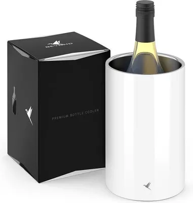 Produktbild von Famanu Flaschenkühler für Wein- und Champagnerflaschen - Doppelwandiger Edelstahl