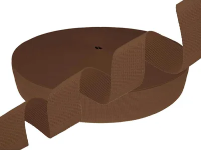Gurtband Polyester 10m PES Trägerband Riemen Tragband 38mm breit cappuccino
