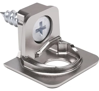 Produktbild von ITALIANA FERRAMENTA Tablar-Bodenträger PK2 Tablarstärke 16 mm ø 3 mm, vernickelt