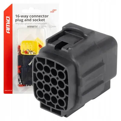 Image de Connecteur électrique étanche kit 16 broches 2,2 mm Amio AMIO-04353