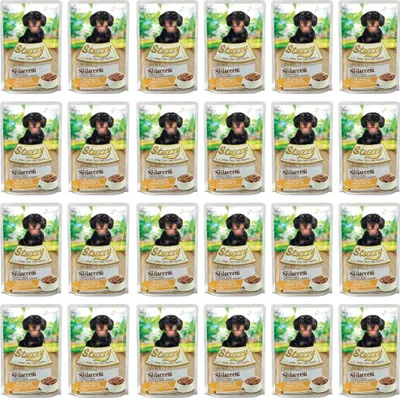 Image de Stuzzy sfilaccetti Poulet avec Jambon - Nourriture humide pour chiens - 100g