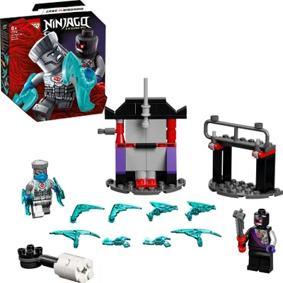 Produktbild von LEGO 71731 NINJAGO Battle Set: Zane vs. Nindroid Roboter Krieger mit Actionkreisel