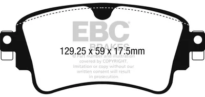 Produktbild von EBC Brakes Bremsbeläge Satz Hinten Bremsklötze für AUDI A4 Avant (8K5, B8) DP22254