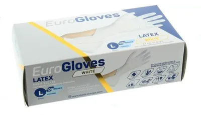 Productafbeelding van EuroGloves Latex handschoen L (8-9) 100 stuks