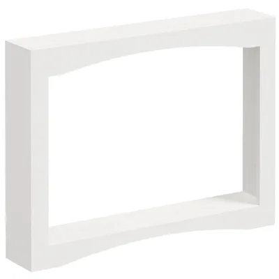 Image de Console étroite de 100 cm, style vintage, en bois, de couleur blanche