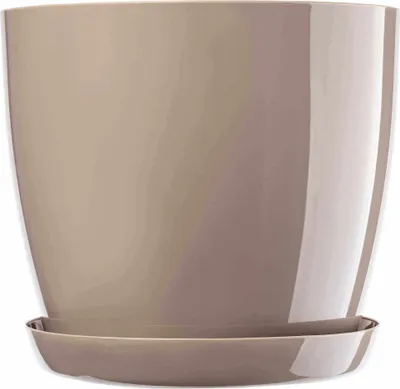Obrázek produktu pro Květináč KADAX "Turi", květináč s podšálkem, 28 cm, béžový