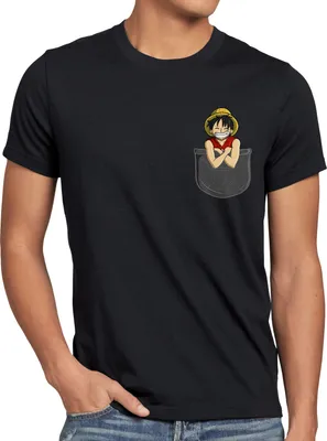 Produktbild von style3 Ruffy Brusttasche Herren T-Shirt anime japan one pirat