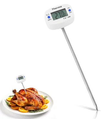 Digitales Vleesthermometer mit 14 cm Sonde, LCD, hohe Genauigkeit