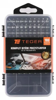 Immagine prodotto di Set di punte di precisione TEGER, set di utensili da 108 pezzi