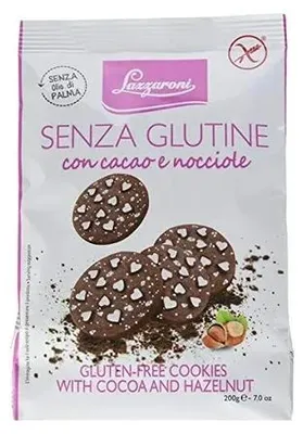 Obrázek produktu pro Lazzaroni bezlepkové kakaovo-oříškové sušenky 200 g