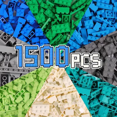 Zdjęcie produktu dla Zestaw 1500 klocków podstawowych w 19 kształtach