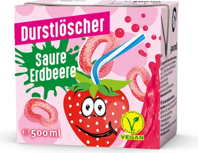 Immagine prodotto di Dissetante gusto fragola acida e fruttata 500ml