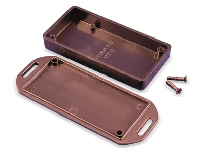 Produktbild von HAMMOND Kunststoff-Gehäuse 1551LFLBK, ABS, schwarz, IP54, 80x40x15 mm