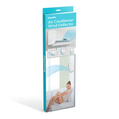 Image de Bewello - Déflecteur universel pour climatiseurs, largeur 57 à 105 cm - Paravent - Diffuseur d'air pour climatiseurs - Déflecteur de vent - Couverture Déflecteur d'écran d'air