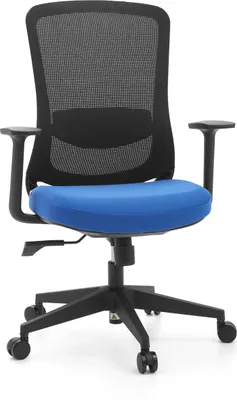 Produktbild von hjh OFFICE Home Office Bürostuhl Sedito Schreibtischstuhl mit Armlehnen Stoff / Netzstoff Drehstuhl