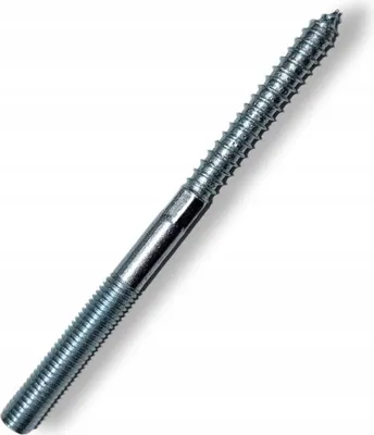 Immagine prodotto di Bullone di sospensione - M10 140 mm - acciaio - per legno e calcestruzzo - perno a doppia filettatura - fissaggio ringhiera