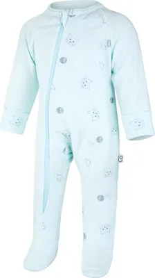 Produktbild von Baby Strampler Langarm DRUCK Outlast® - Hellgrün/Hellgrüne Kätzchen
