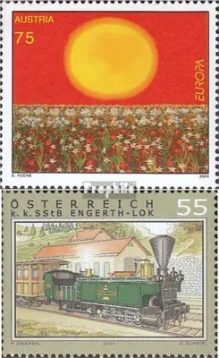 Produktbild von Briefmarken Österreich 2004 Mi 2486,2487 (kompl.Ausg.) gestempelt Europa