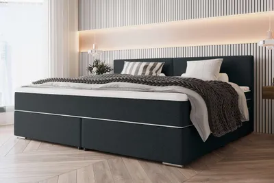 Produktbild von 99rooms Phönix Familienbett Boxspringbett 220×200 cm Webstoff MALMO_NEW Anthrazit