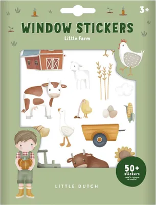 Productafbeelding van Little Dutch 125599 Raamstickers - Kleine boerderij