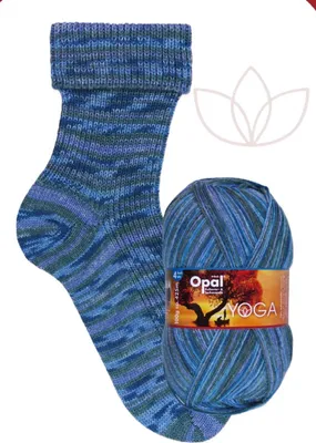 Produktbild von Opal Yoga 4-fach Sockenwolle, 75% Schurwolle Superwash, 25% Polyamid, 100g Knäuel, 425m Lauflänge, für Socken und Accessoires 11667 Sinnesvergnügen
