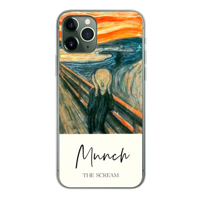 Produktbild von MuchoWow® Handyhülle Schutzhülle Hülle für iPhone 11 Pro Der Schrei - Edvard Munch - Alte Meister Silikon Softcase Handy Hülle - Handy